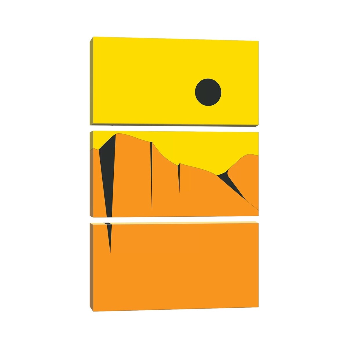 iCanvas "Minimal Landscape XVI" by Jazzberry Blue 3-Piece Canvas Wall Art Set