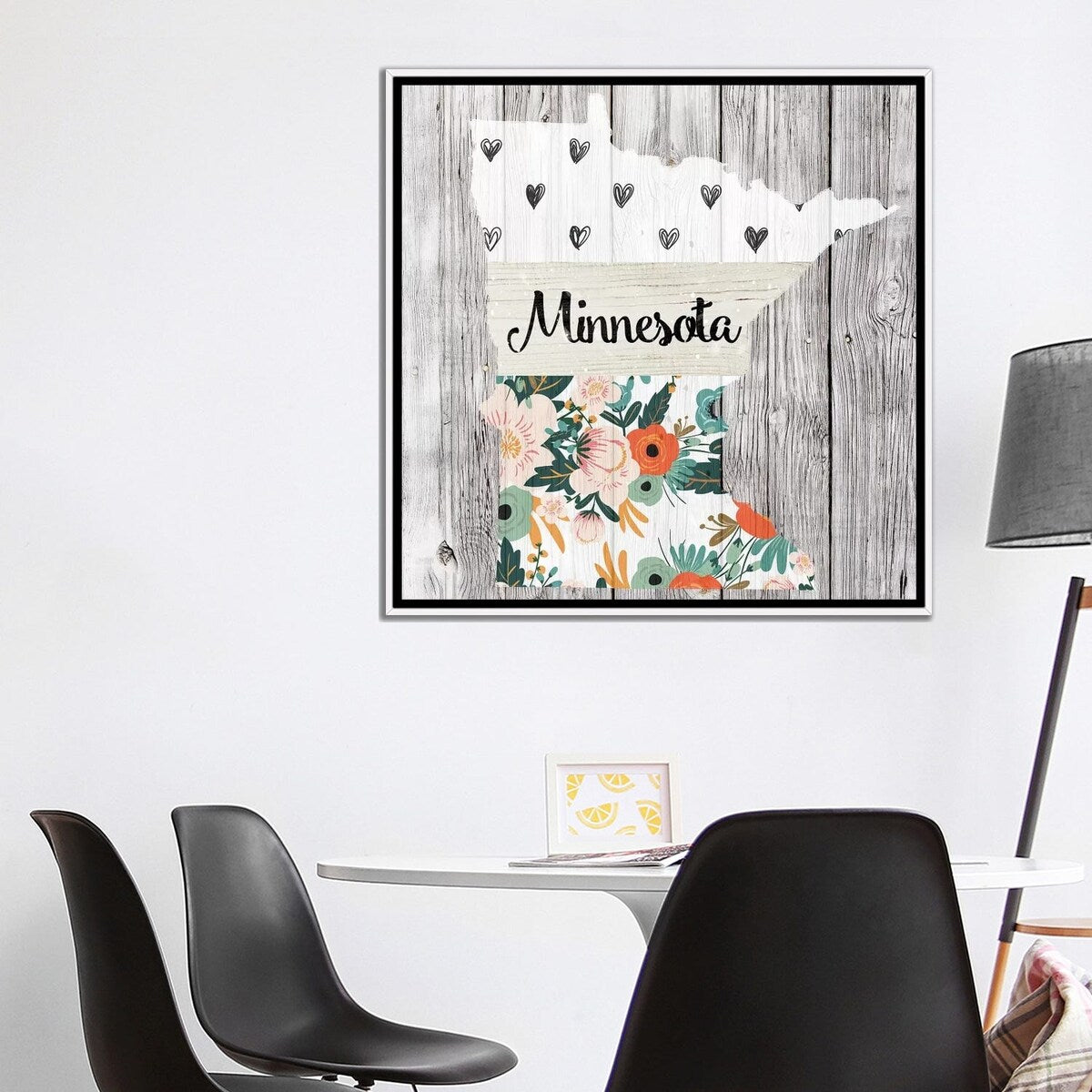 iCanvas "Minnesota" by Front Porch Pickins Framed Canvas Print