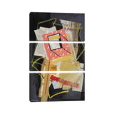 iCanvas "Mixed Media Collage CCLIII" by Randall James 3-Piece Canvas Wall Art Set