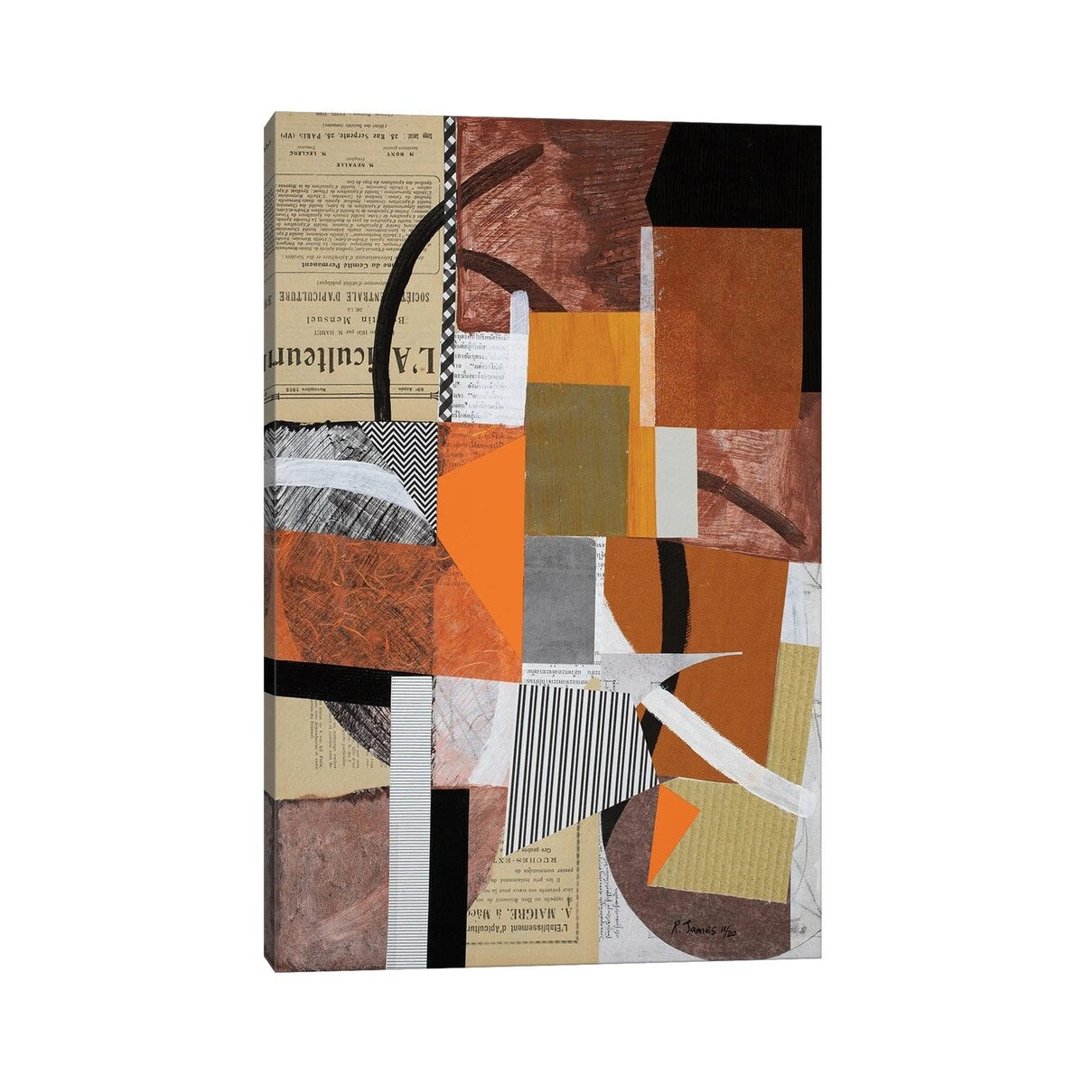 iCanvas "Mixed Media Collage CLXXIII" by Randall James Canvas Print