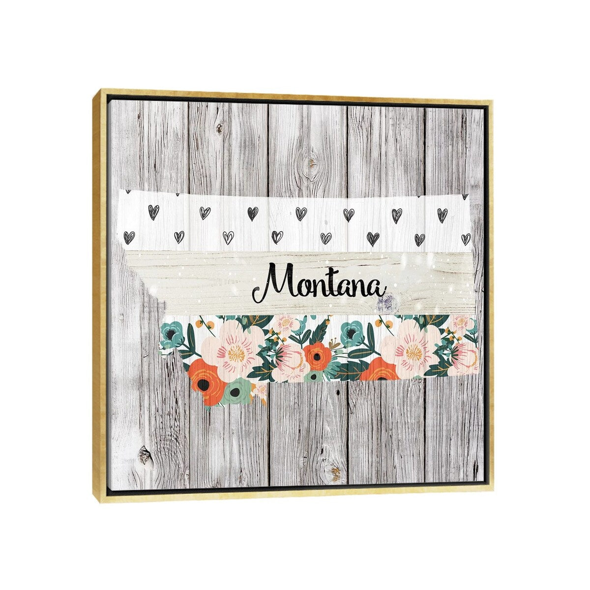 iCanvas "Montana" by Front Porch Pickins Framed Canvas Print
