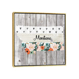 iCanvas "Montana" by Front Porch Pickins Framed Canvas Print