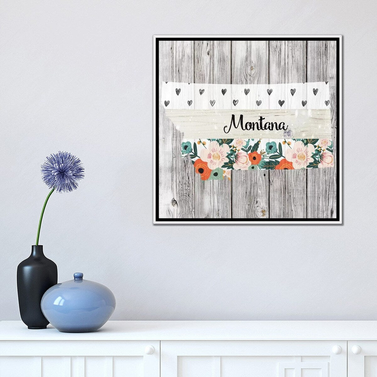 iCanvas "Montana" by Front Porch Pickins Framed Canvas Print
