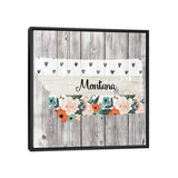 iCanvas "Montana" by Front Porch Pickins Framed Canvas Print