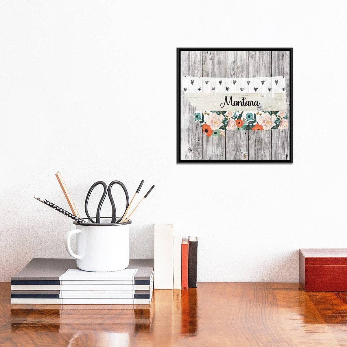 iCanvas "Montana" by Front Porch Pickins Framed Canvas Print