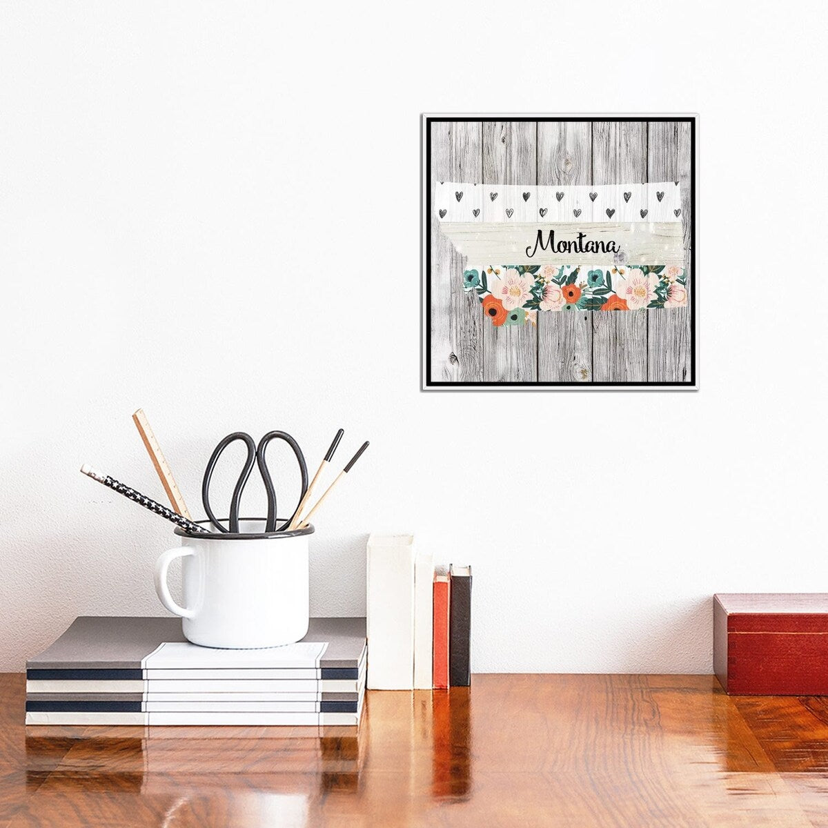 iCanvas "Montana" by Front Porch Pickins Framed Canvas Print