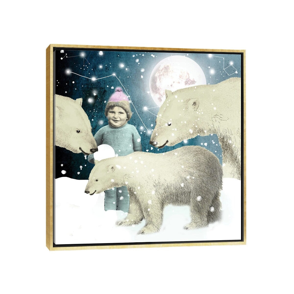 iCanvas "Moonchild" by Nika Novich Framed