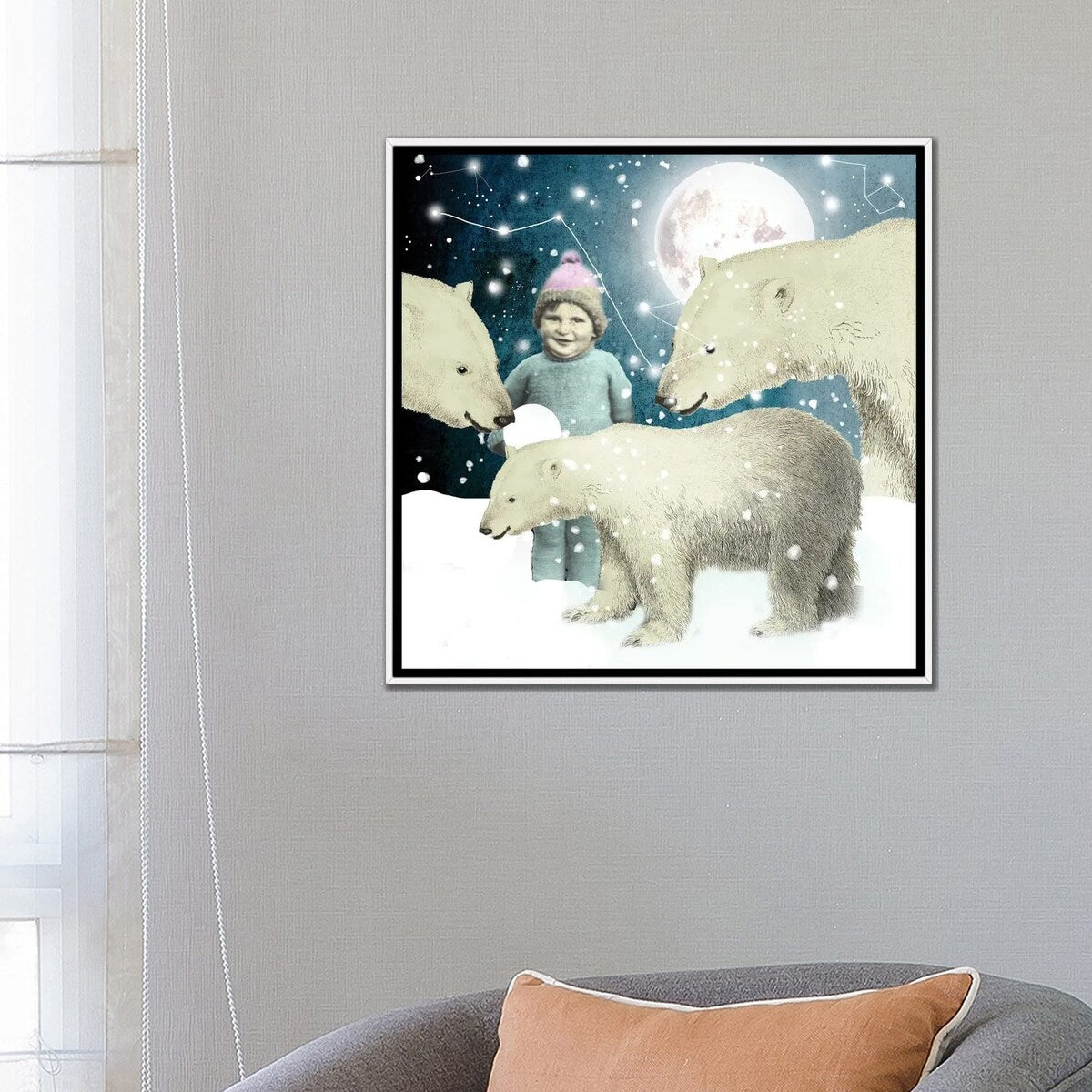 iCanvas "Moonchild" by Nika Novich Framed