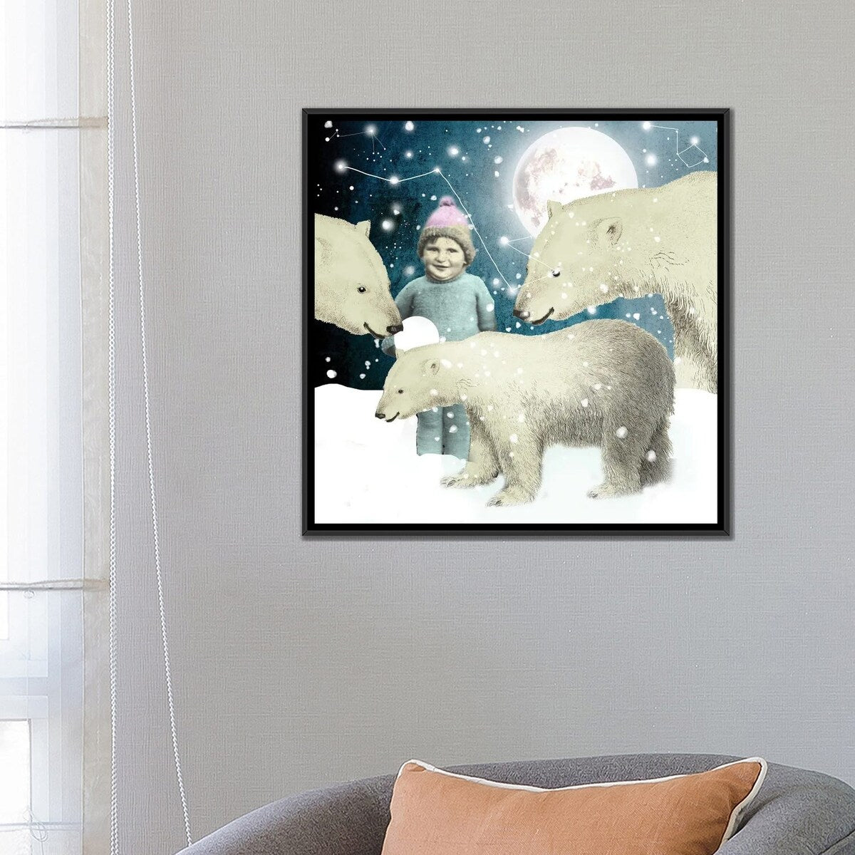 iCanvas "Moonchild" by Nika Novich Framed