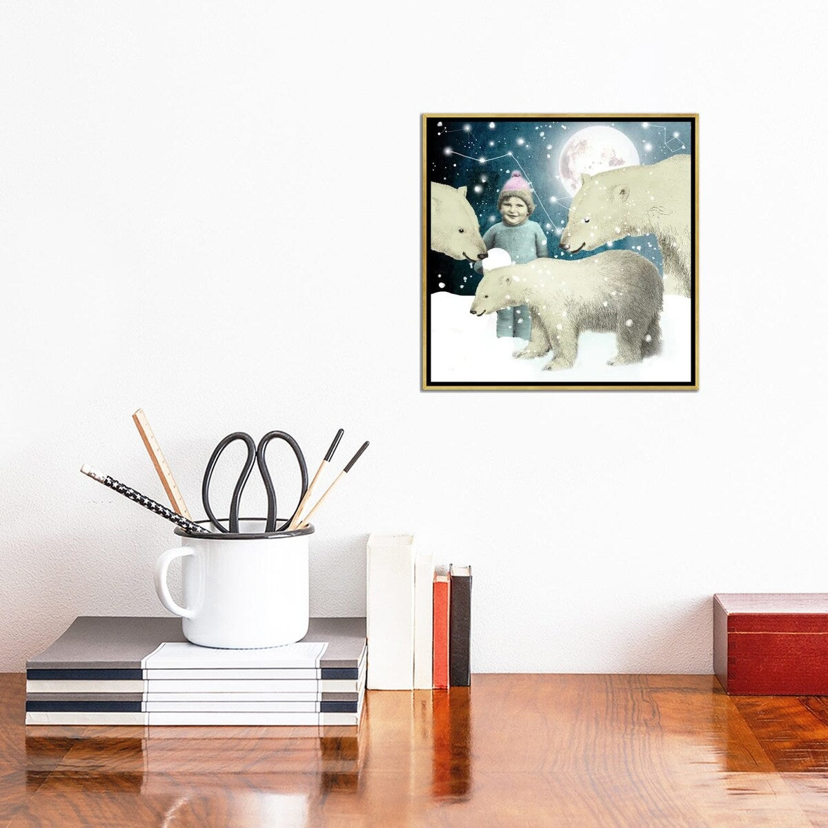 iCanvas "Moonchild" by Nika Novich Framed