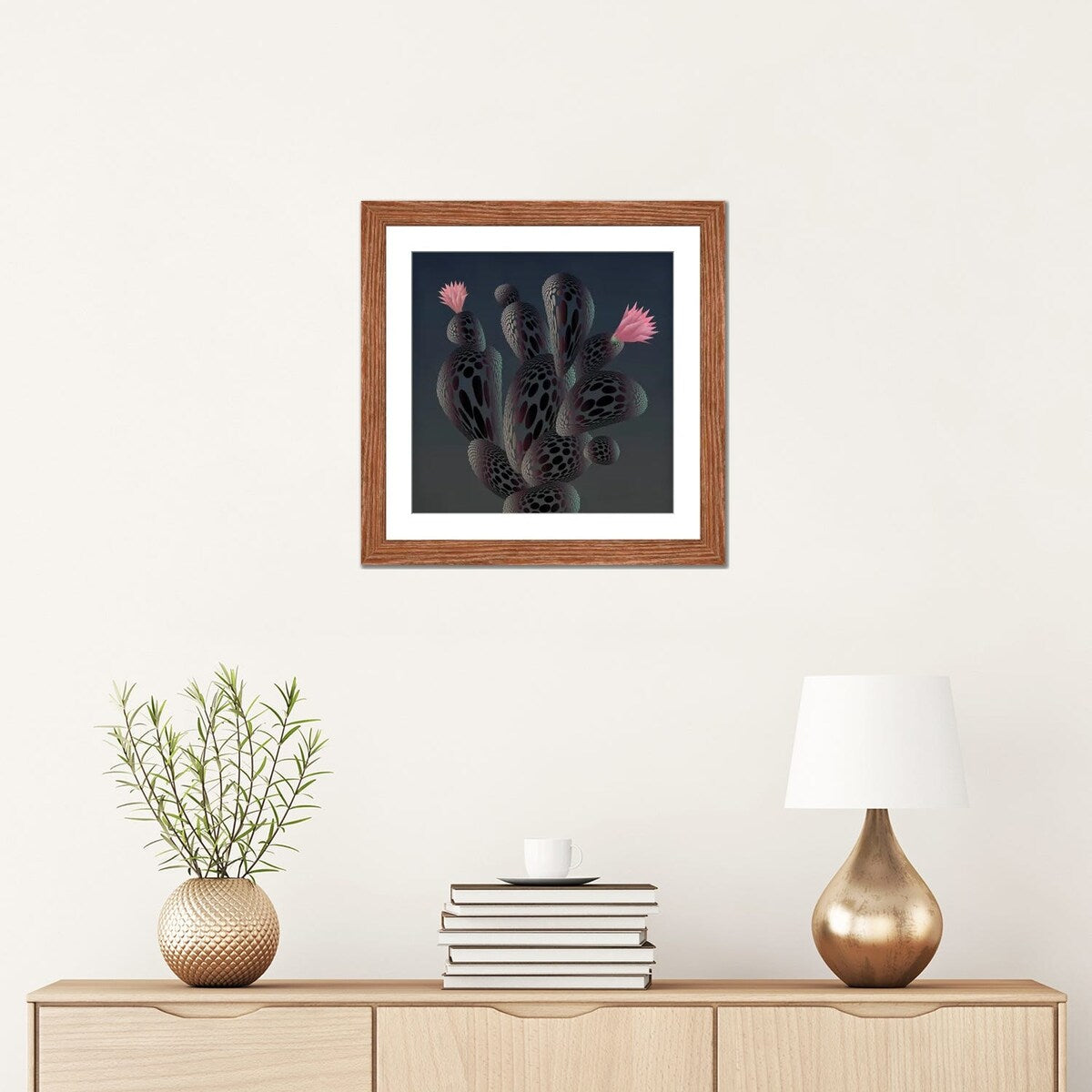iCanvas "Moonlight Cactus" by Angelo Cerantola
