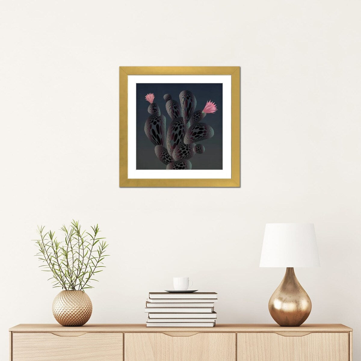 iCanvas "Moonlight Cactus" by Angelo Cerantola