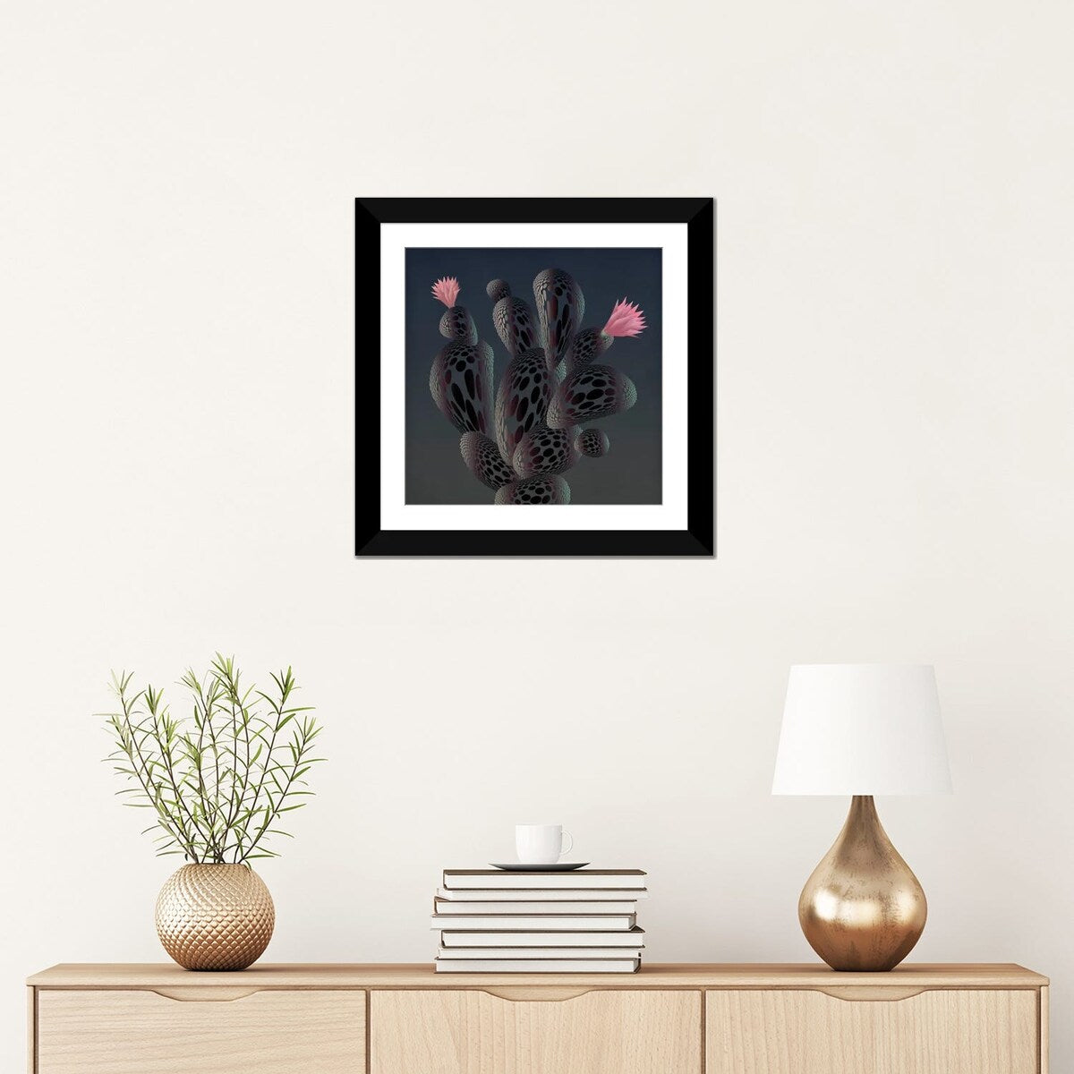 iCanvas "Moonlight Cactus" by Angelo Cerantola
