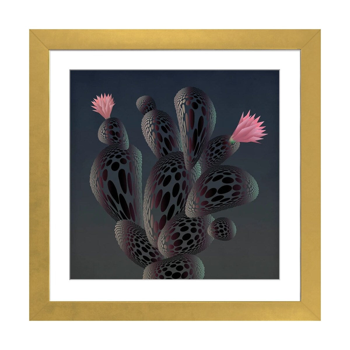 iCanvas "Moonlight Cactus" by Angelo Cerantola