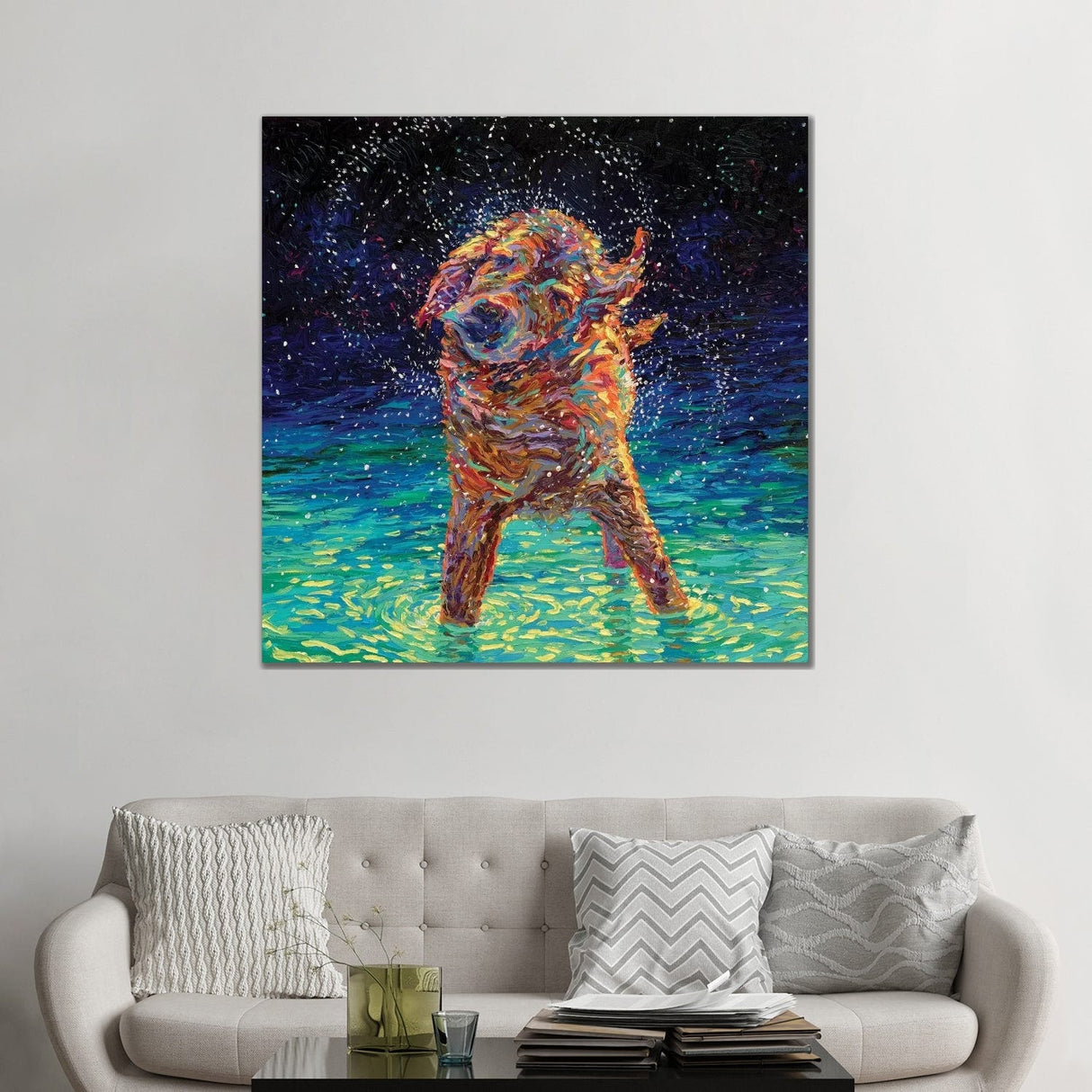 iCanvas "Moonlight Swim" by Iris Scott Canvas Print