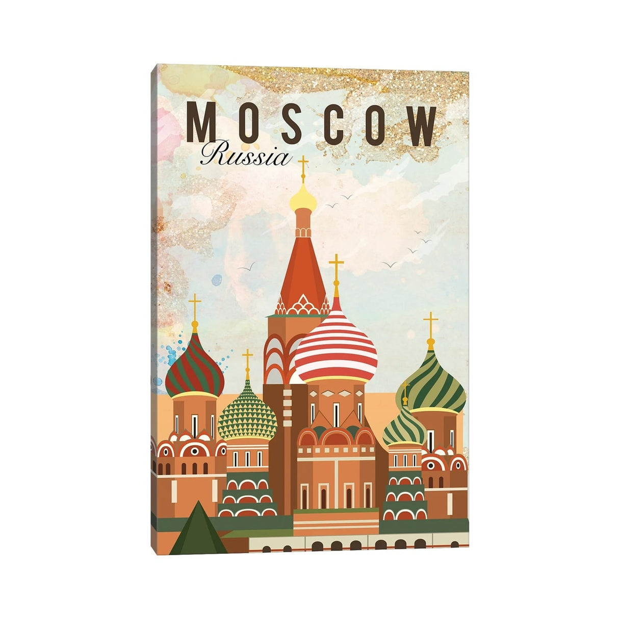 iCanvas "Moscow Travel Poster" by Natalie Ryan Canvas Print