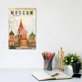iCanvas "Moscow Travel Poster" by Natalie Ryan Canvas Print