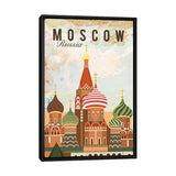 iCanvas "Moscow Travel Poster" by Natalie Ryan Framed