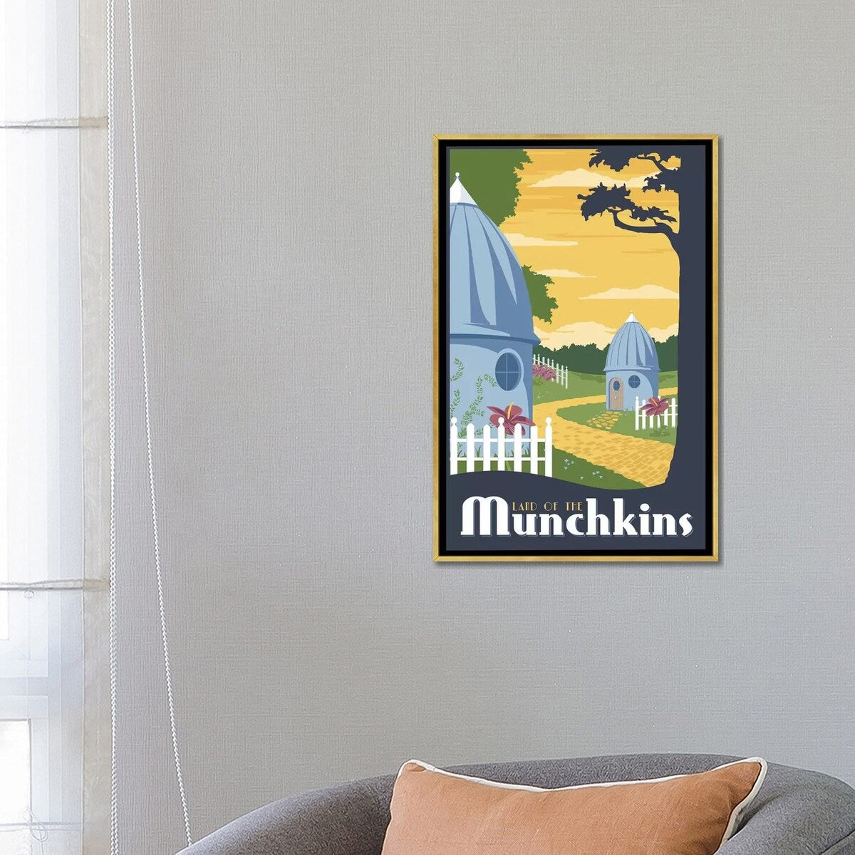 iCanvas "Munchkin Travel" by Steve Thomas Framed Canvas Print