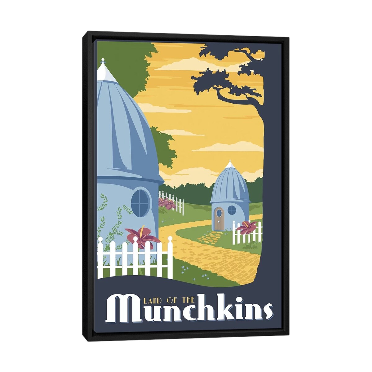 iCanvas "Munchkin Travel" by Steve Thomas Framed Canvas Print