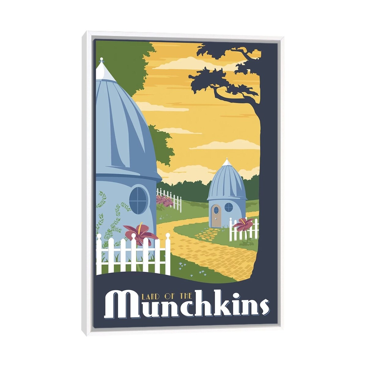 iCanvas "Munchkin Travel" by Steve Thomas Framed Canvas Print