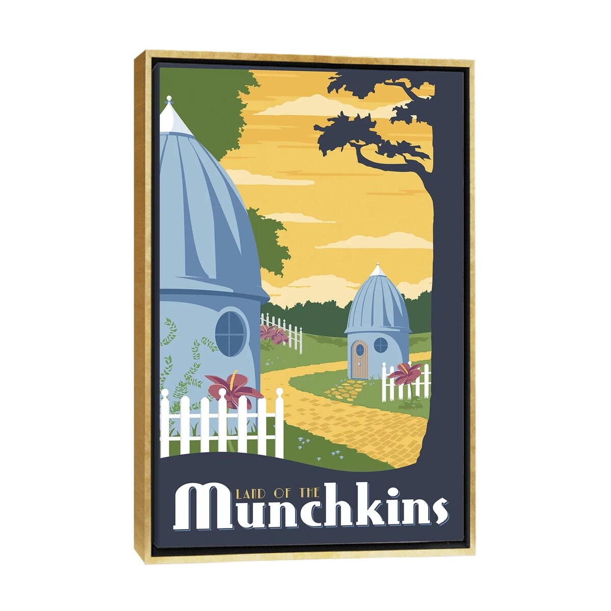 iCanvas "Munchkin Travel" by Steve Thomas Framed Canvas Print