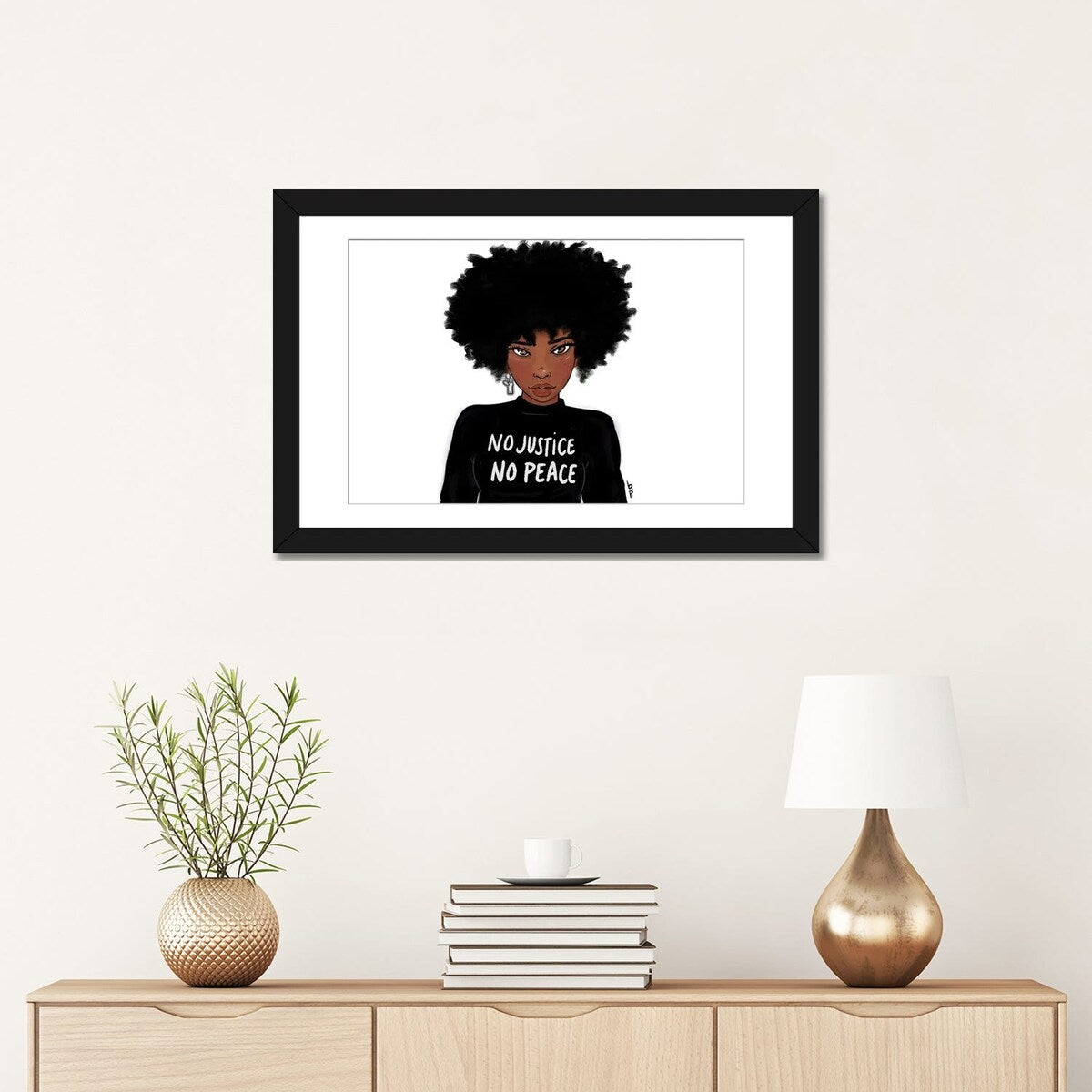 iCanvas "N0 Justice No Peace" by Bri Pippens