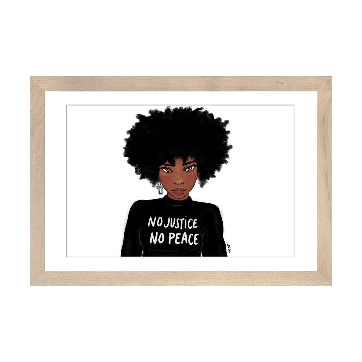 iCanvas "N0 Justice No Peace" by Bri Pippens