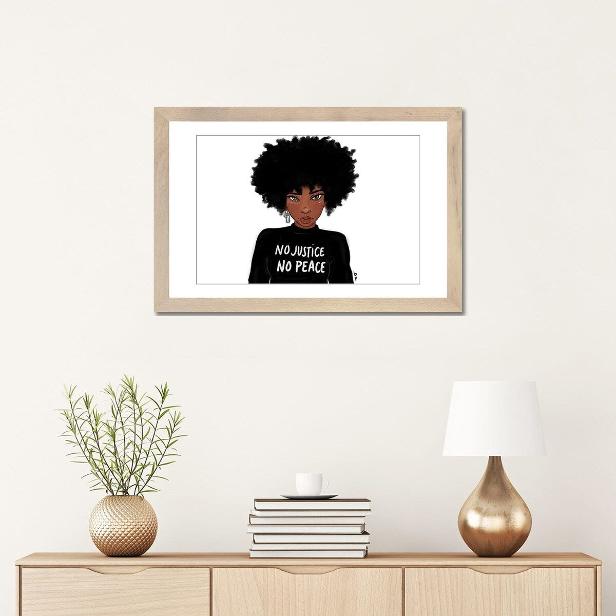 iCanvas "N0 Justice No Peace" by Bri Pippens