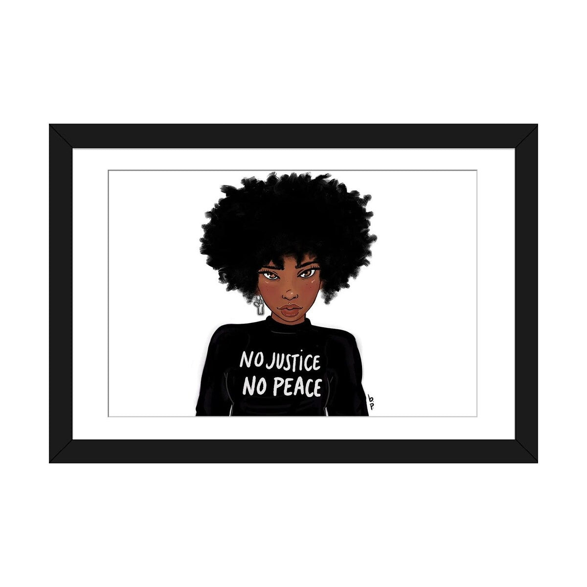 iCanvas "N0 Justice No Peace" by Bri Pippens