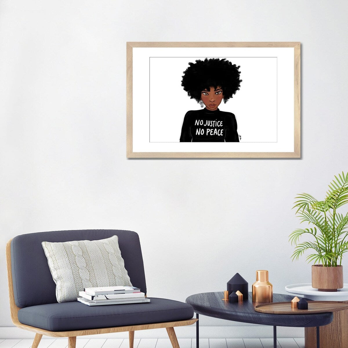 iCanvas "N0 Justice No Peace" by Bri Pippens