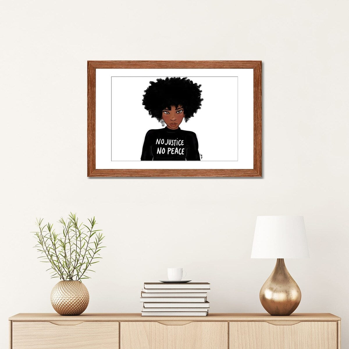 iCanvas "N0 Justice No Peace" by Bri Pippens