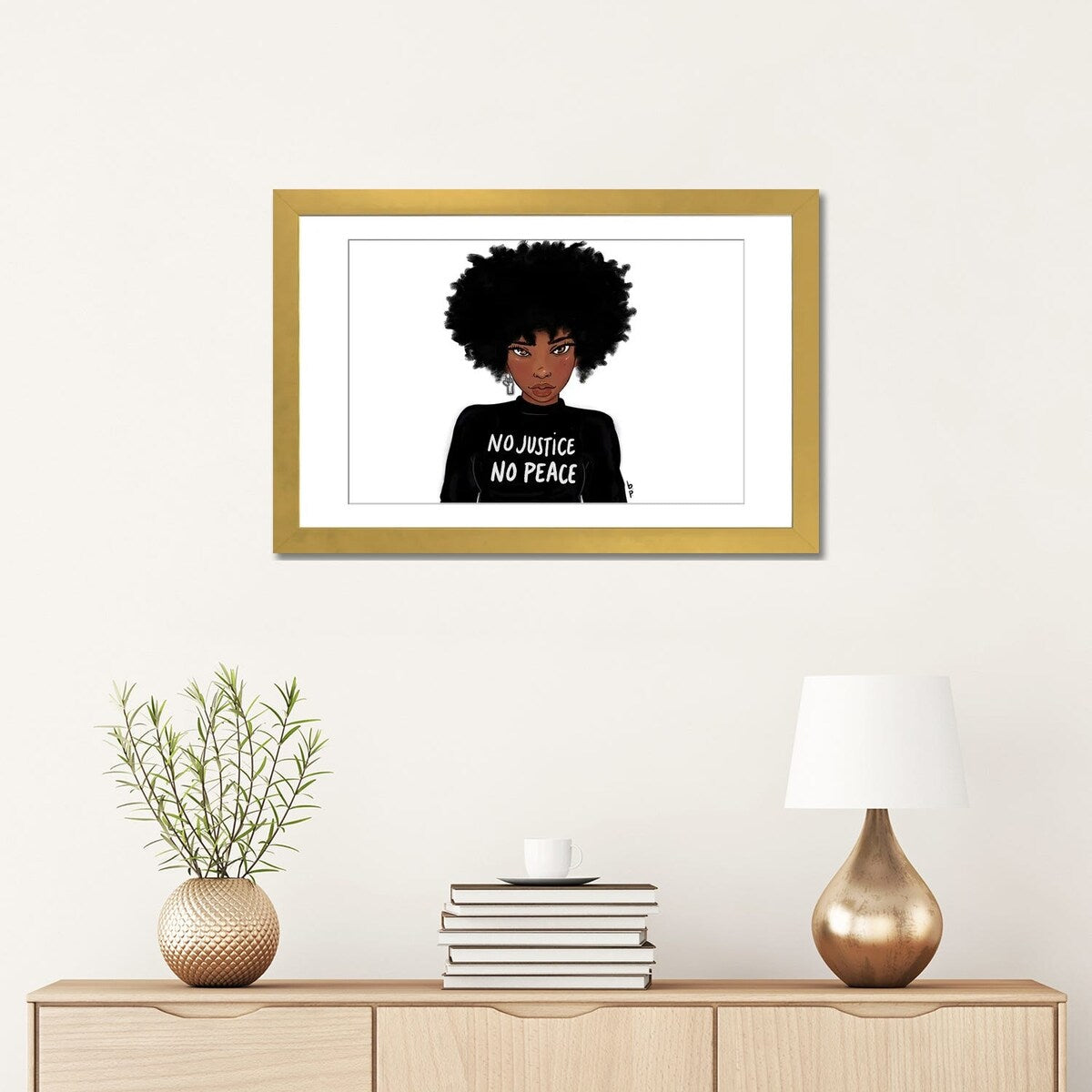 iCanvas "N0 Justice No Peace" by Bri Pippens