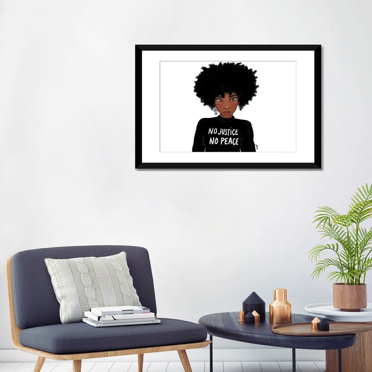 iCanvas "N0 Justice No Peace" by Bri Pippens
