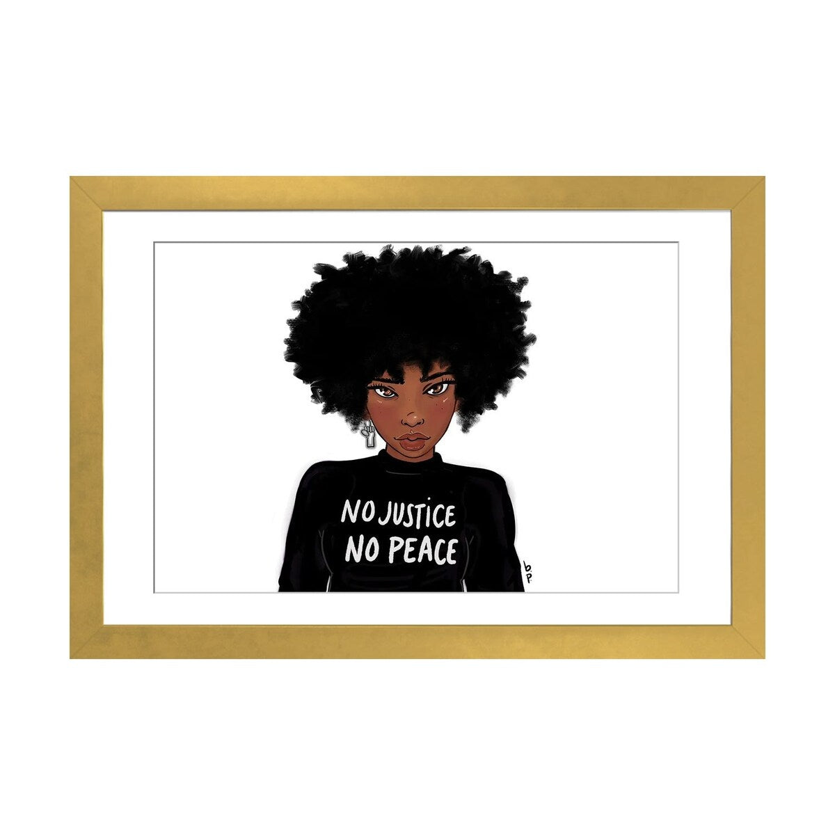 iCanvas "N0 Justice No Peace" by Bri Pippens