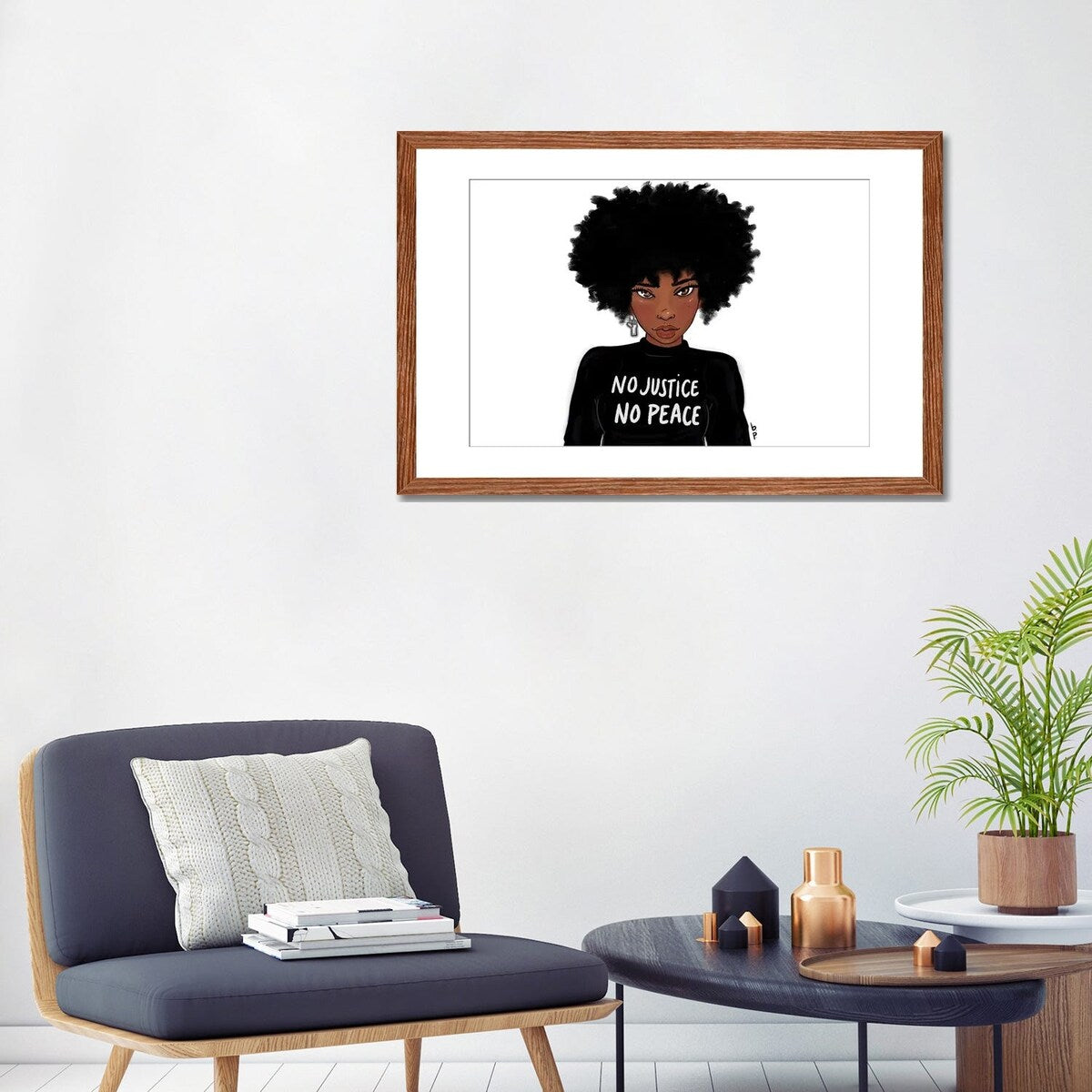 iCanvas "N0 Justice No Peace" by Bri Pippens