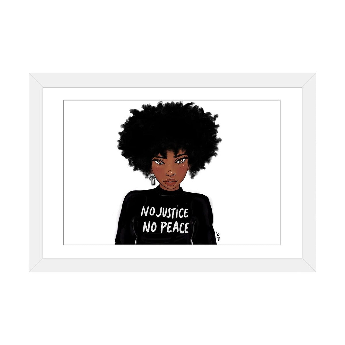 iCanvas "N0 Justice No Peace" by Bri Pippens
