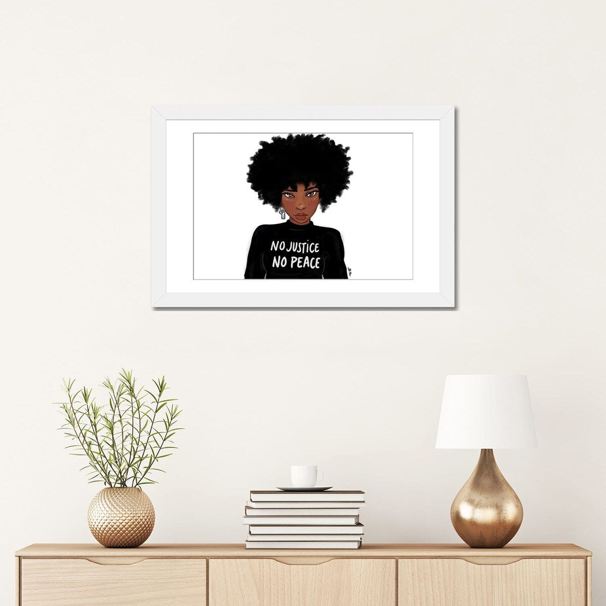 iCanvas "N0 Justice No Peace" by Bri Pippens