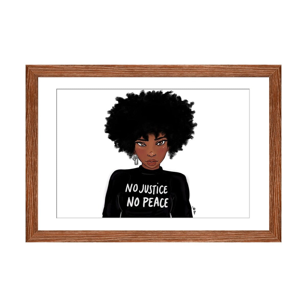 iCanvas "N0 Justice No Peace" by Bri Pippens