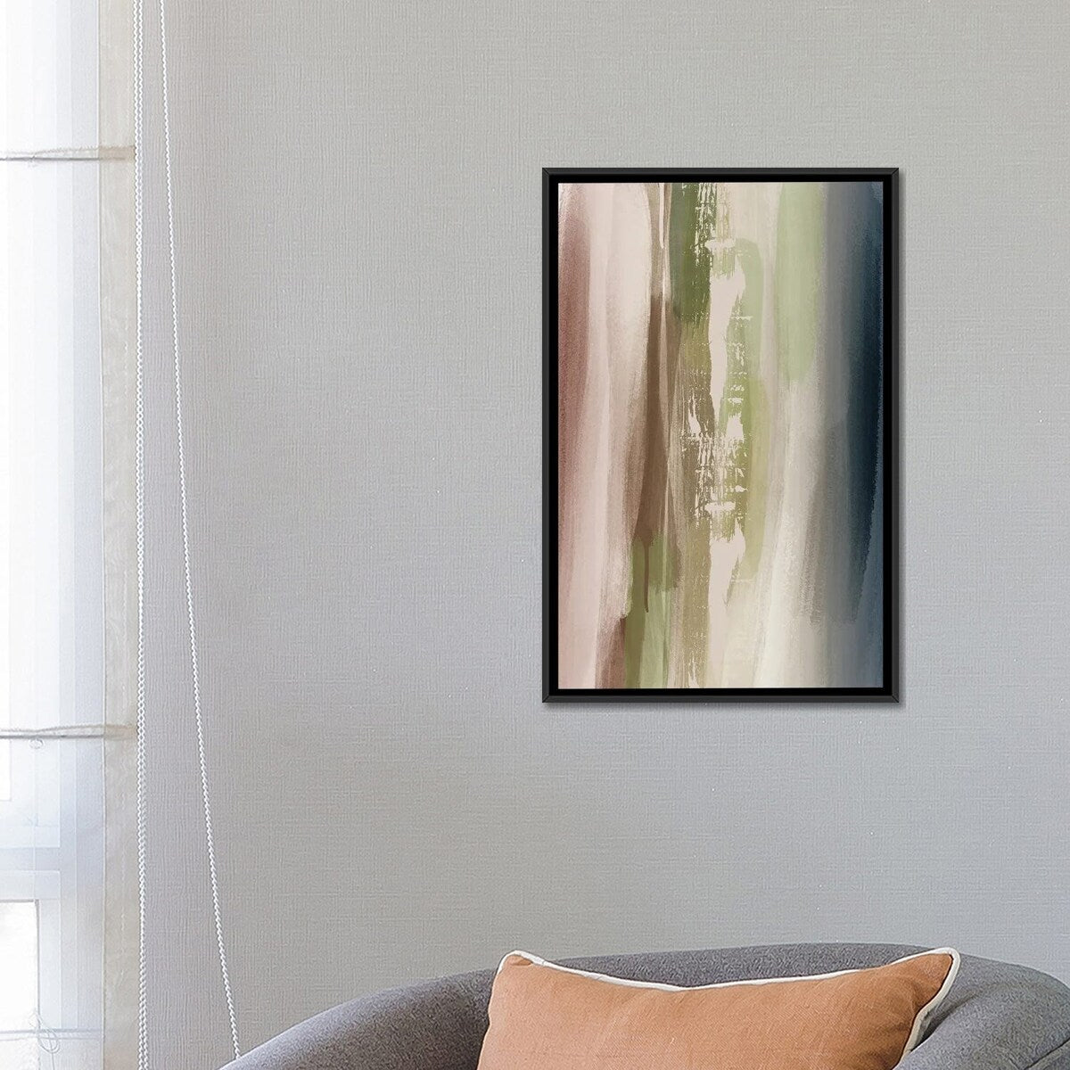 iCanvas "Neutral Abstract" by Natalie Ryan Framed