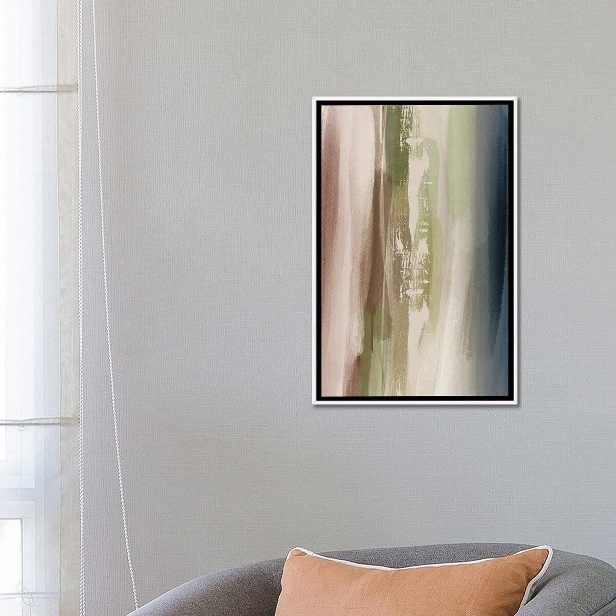 iCanvas "Neutral Abstract" by Natalie Ryan Framed