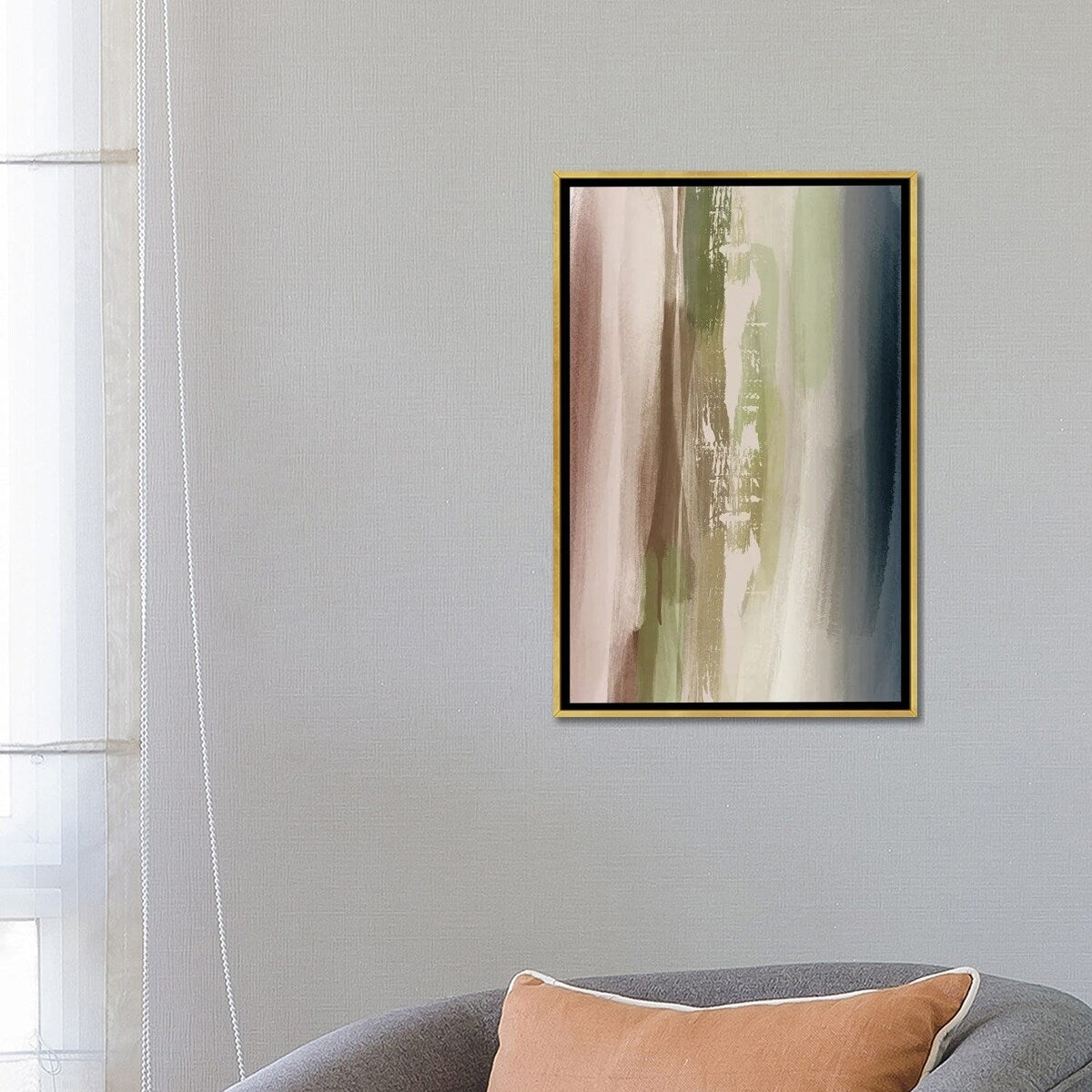 iCanvas "Neutral Abstract" by Natalie Ryan Framed