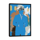 iCanvas "New Suit In Blue" by Sunflowerman Framed Canvas Print