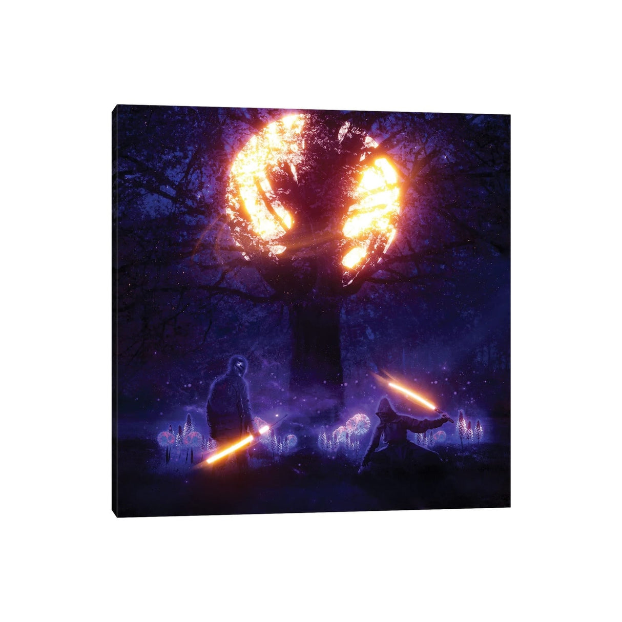 iCanvas "Ninja Battle" by Robert Amarandi Canvas Print