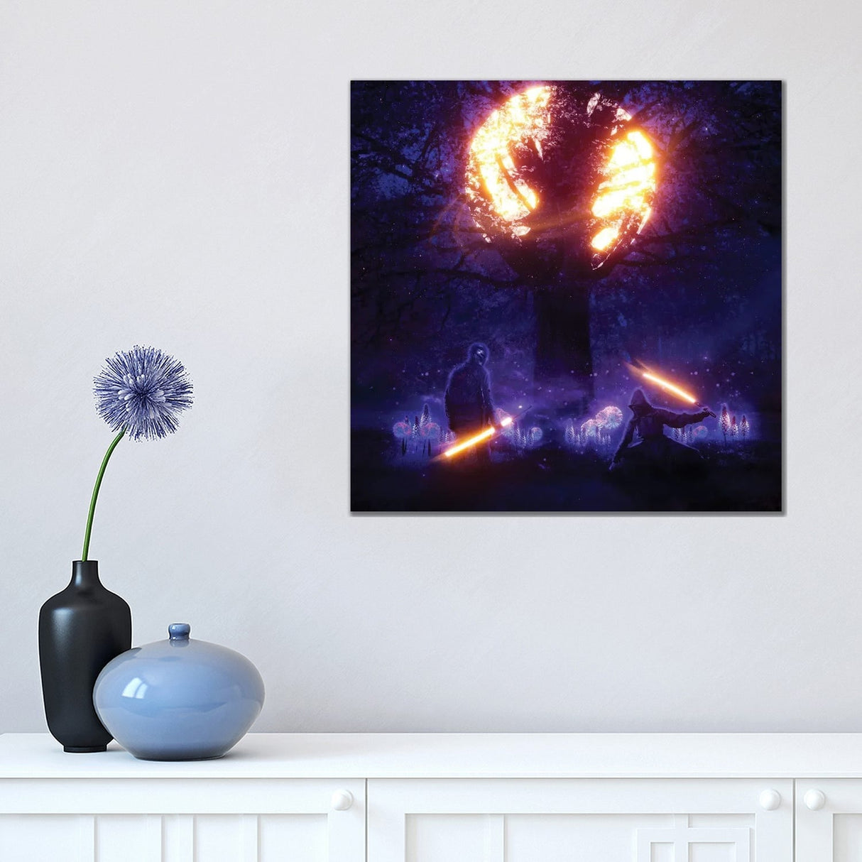 iCanvas "Ninja Battle" by Robert Amarandi Canvas Print