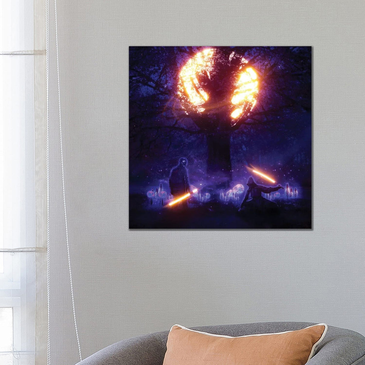 iCanvas "Ninja Battle" by Robert Amarandi Canvas Print