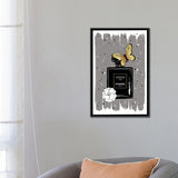 iCanvas "Noir Butterfly" by Martina Pavlova Framed Canvas Print