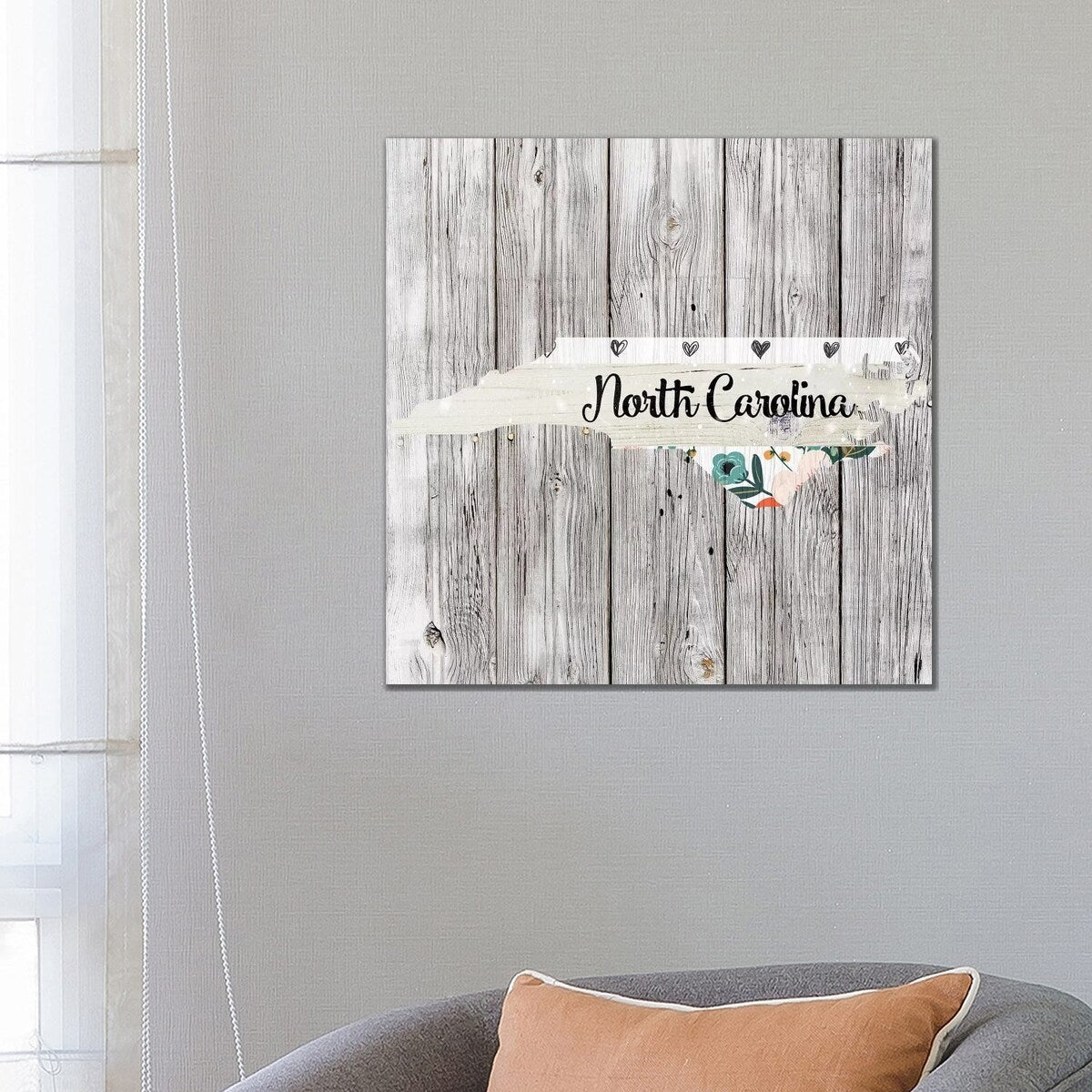 iCanvas "North Carolina" by Front Porch Pickins Canvas Print