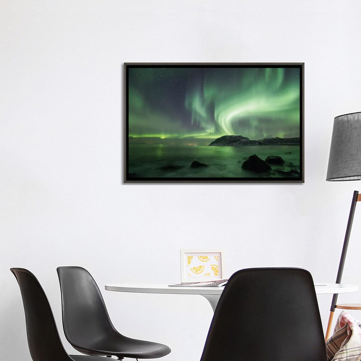 iCanvas "Northern Light Over The Norwegian Coast" by Floris Smeets Framed