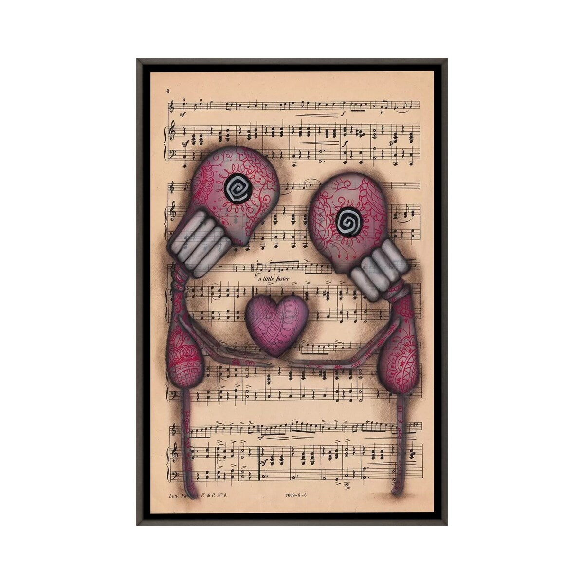 iCanvas "Nuestro Amor Eterno" by Abril Andrade Framed